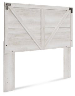 Shawburn Whitewash Queen Crossbuck Panel Headboard - Ornate Home