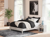 Shawburn Whitewash Queen Platform Bed (Online Special Price) - Ornate Home