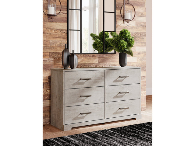 Shawburn Whitewash Six Drawer Dresser (Online Special Price) - Ornate Home