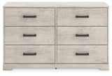Shawburn Whitewash Six Drawer Dresser - Ornate Home