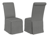Shawna Light Grey Side Chair (Set of 2) - Ornate Home