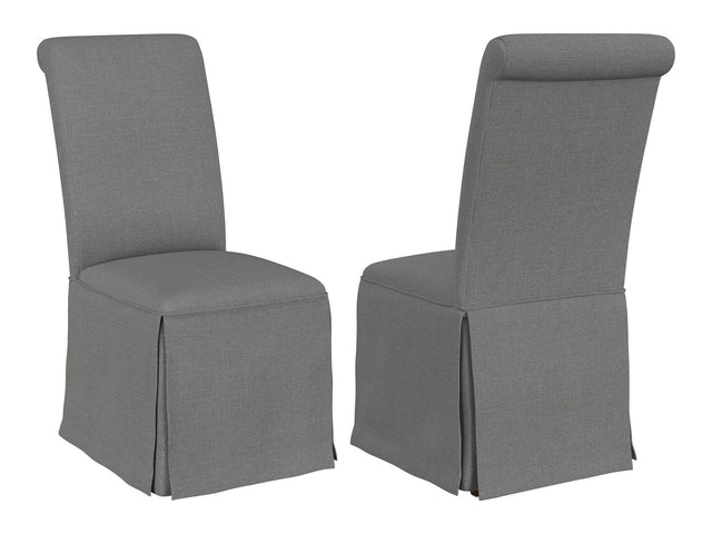 Shawna Light Grey Side Chair (Set of 2) - Ornate Home