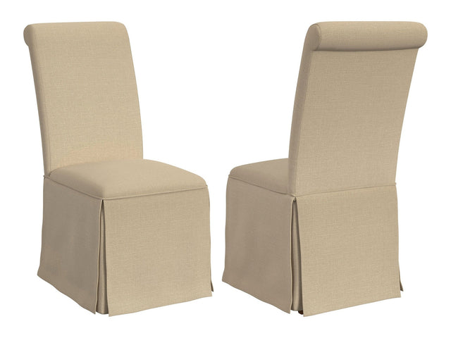 Shawna Light Khaki Side Chair (Set of 2) - Ornate Home