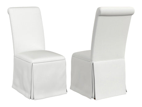 Shawna White Side Chair (Set of 2) - Ornate Home