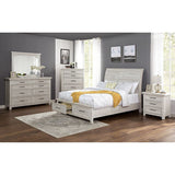 Shawnette Antique White E.King Bed - Ornate Home