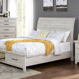 Shawnette Antique White E.King Bed - Ornate Home