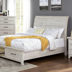 Shawnette Antique White E.King Bed - Ornate Home