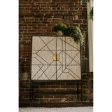 Shaws Cream/Black Cabinet - Ornate Home