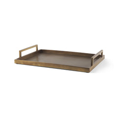 Shay Gold Large Aluminium Tray - Ornate Home