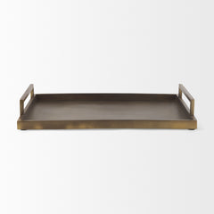 Shay Gold Large Aluminium Tray - Ornate Home