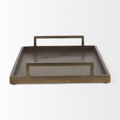 Shay Gold Large Aluminium Tray - Ornate Home