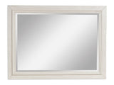 Shaybrock Antique White/Brown Bedroom Mirror (Online Special Price) - Ornate Home