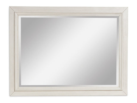 Shaybrock Antique White/Brown Bedroom Mirror - Ornate Home