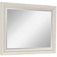 Shaybrock Antique White/Brown Bedroom Mirror - Ornate Home