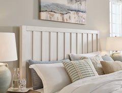 Shaybrock Antique White Queen Panel Bed - Ornate Home