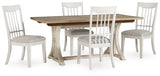 Shaybrock Multi Dining Table w/4 Chairs (Online Special Price) - Ornate Home