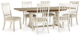 Shaybrock Multi Dining Table w/6 Chairs (Online Special Price) - Ornate Home