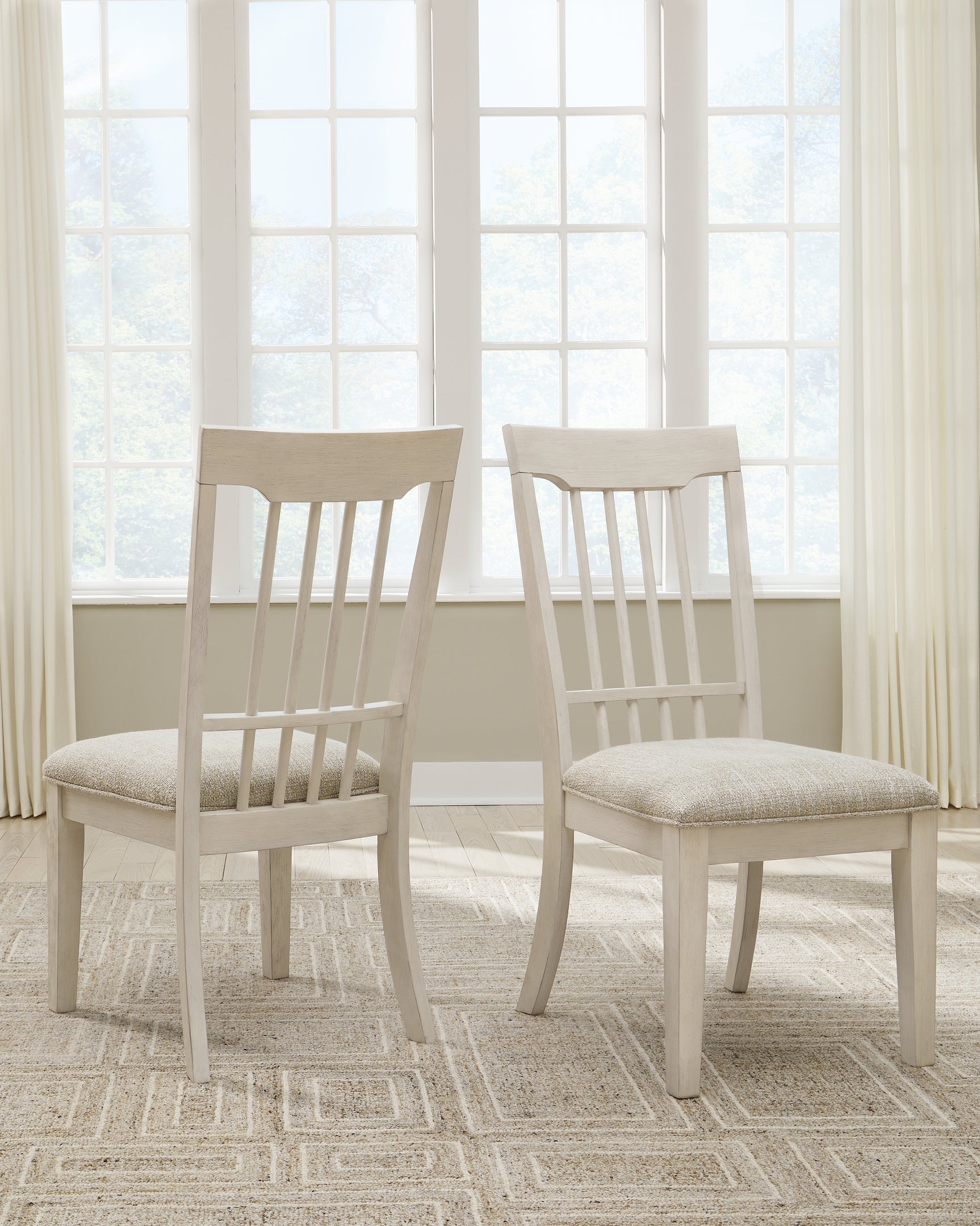 Shaybrock White Dining Chair ( Set of 2) - Ornate Home