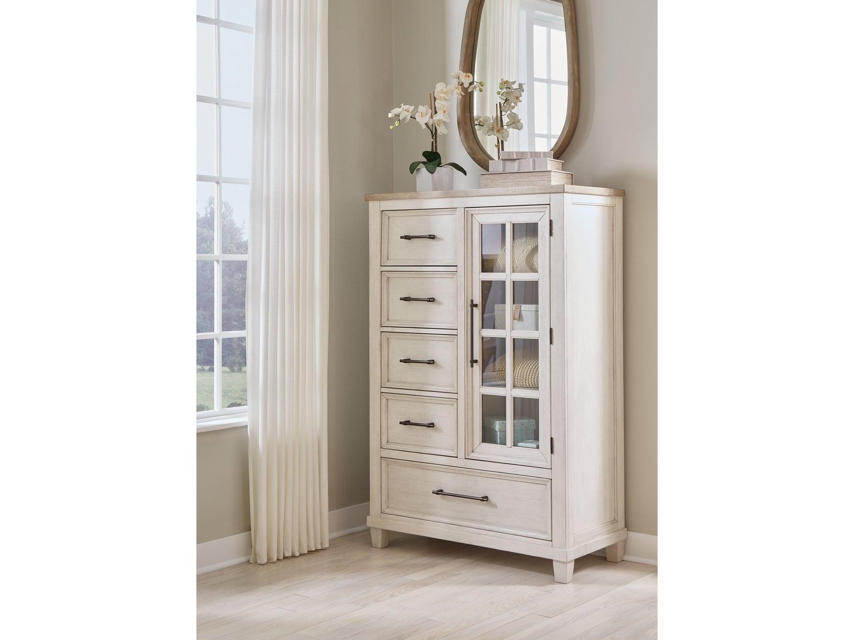 Shaybrock White Door Chest (Online Special Price) - Ornate Home