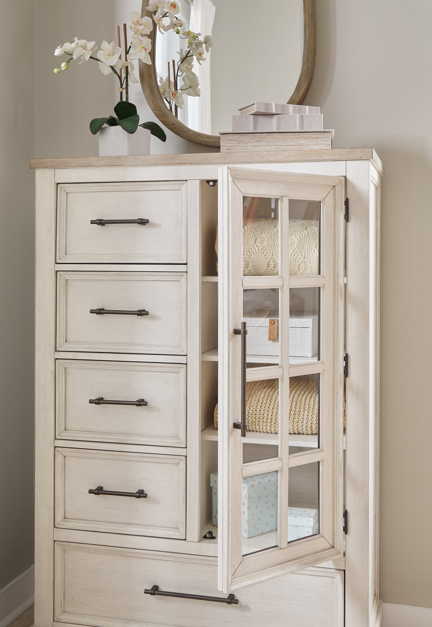 Shaybrock White Door Chest (Online Special Price) - Ornate Home