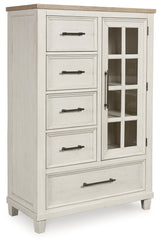 Shaybrock White Door Chest - Ornate Home