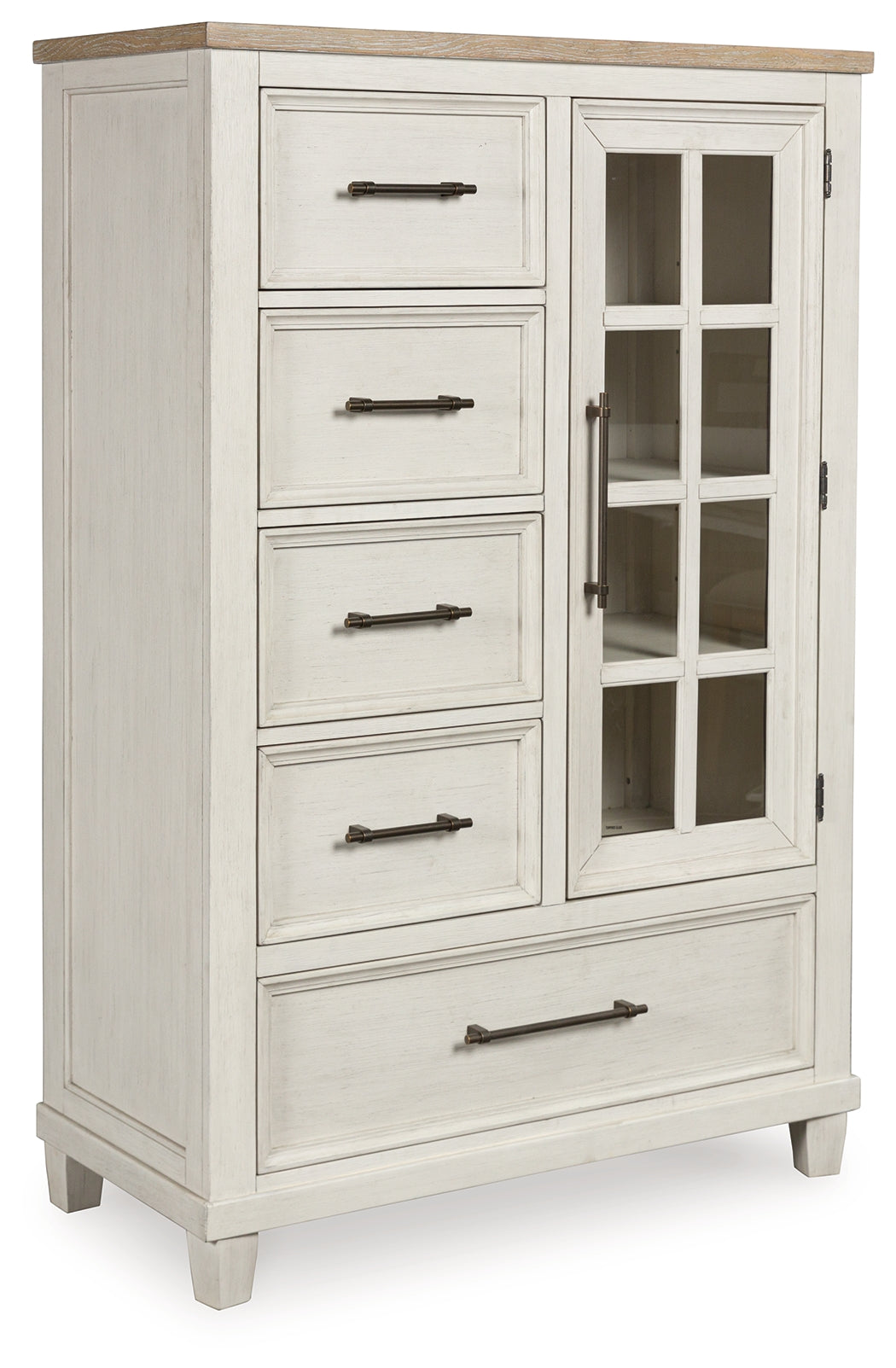 Shaybrock White Door Chest - Ornate Home