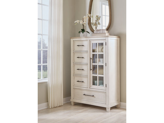 Shaybrock White Door Chest - Ornate Home