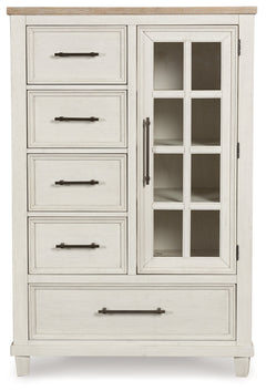 Shaybrock White Door Chest - Ornate Home