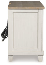 Shaybrock White Nightstand - Ornate Home