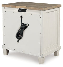 Shaybrock White Nightstand - Ornate Home