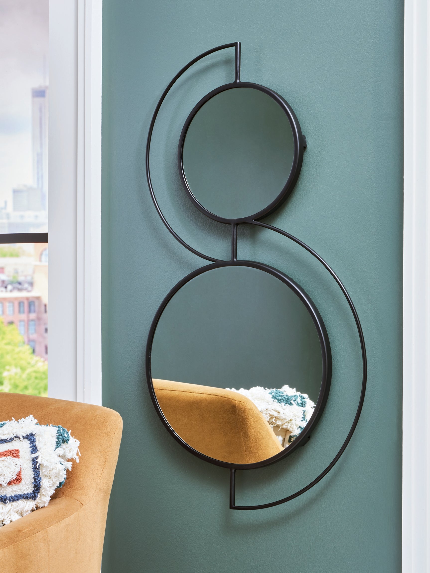 Shayham Black Accent Mirror - Ornate Home