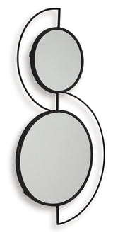 Shayham Black Accent Mirror - Ornate Home