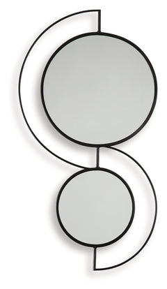 Shayham Black Accent Mirror - Ornate Home