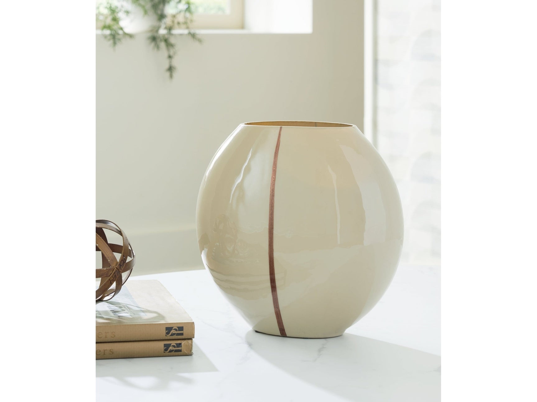 Sheabourne Cream Vase 9" - Ornate Home