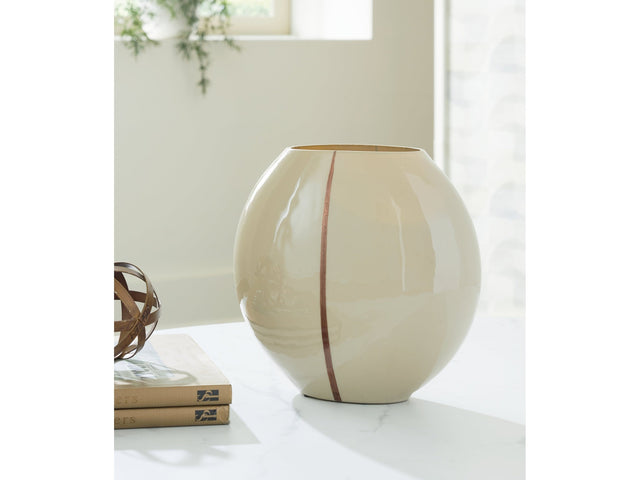 Sheabourne Cream Vase 9" - Ornate Home