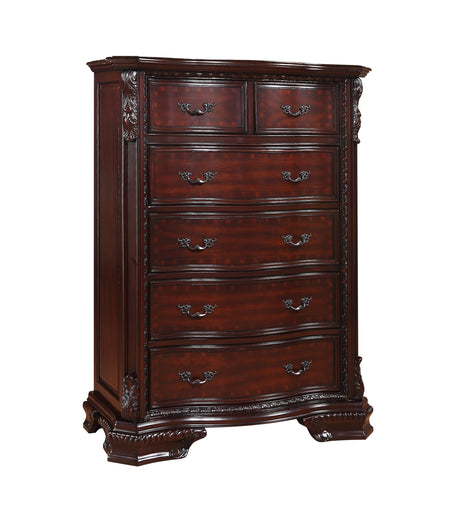 Sheffield Dark Cherry Panel Bedroom Set - Ornate Home