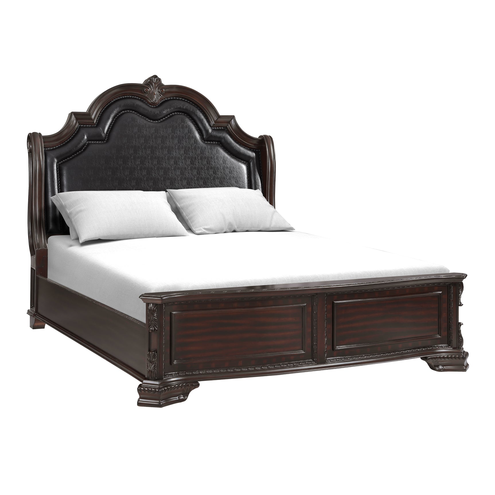 Sheffield Dark Cherry Panel Bedroom Set - Ornate Home