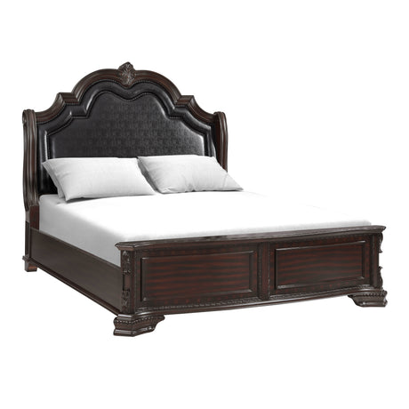 Sheffield Dark Cherry Panel Bedroom Set - Ornate Home