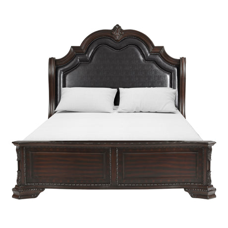 Sheffield Dark Cherry Panel Bedroom Set - Ornate Home