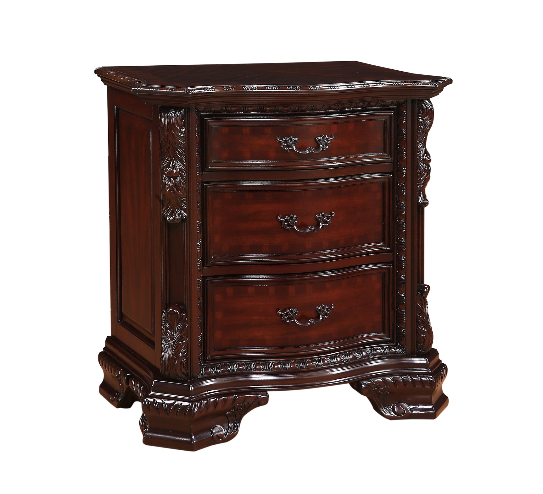 Sheffield Dark Cherry Panel Bedroom Set - Ornate Home