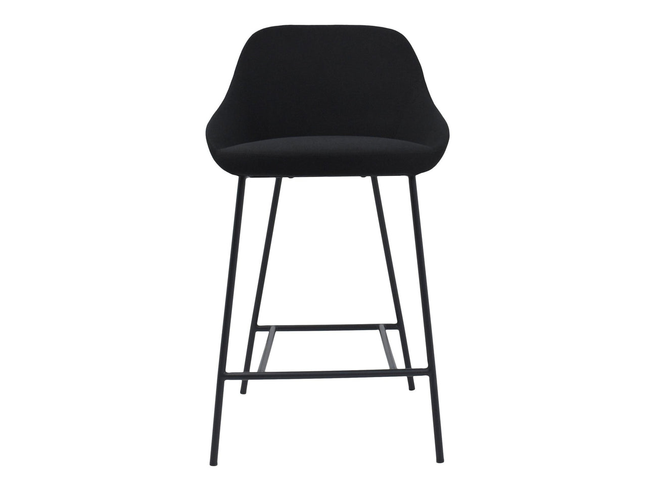 Shelby Black Counter Stool - Ornate Home