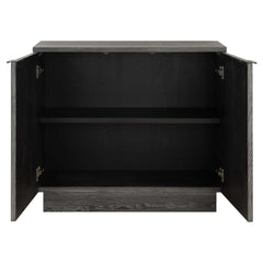 Shelby Ebony 2 Door Stained Cabinet - Ornate Home