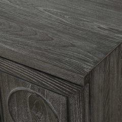Shelby Ebony 2 Door Stained Cabinet - Ornate Home