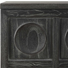 Shelby Ebony 2 Door Stained Cabinet - Ornate Home