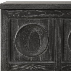 Shelby Ebony 2 Door Stained Cabinet - Ornate Home