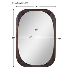 Sheldon Woodtone Mid-Century Mirror - Ornate Home