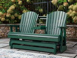 Shell Beach Green Loveseat Glider - Ornate Home