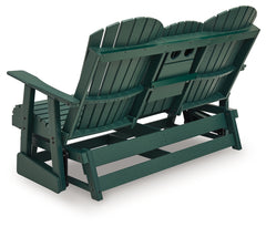 Shell Beach Green Loveseat Glider - Ornate Home