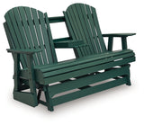 Shell Beach Green Loveseat Glider - Ornate Home