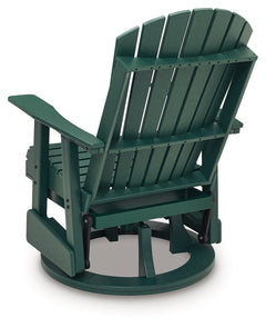 Shell Beach Green Swivel Glider Chair - Ornate Home